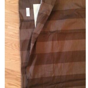 RESTORATION HARDWARE silk brown drapes panels
